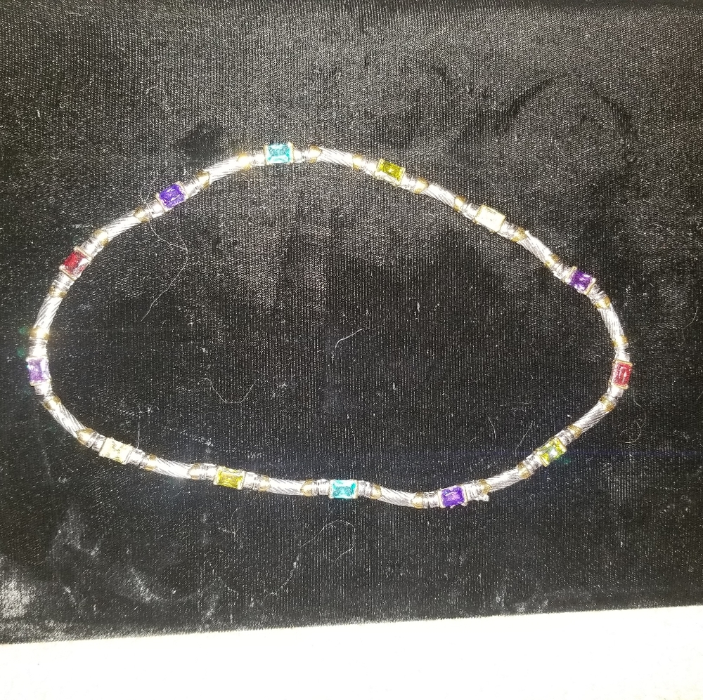 silver necklace